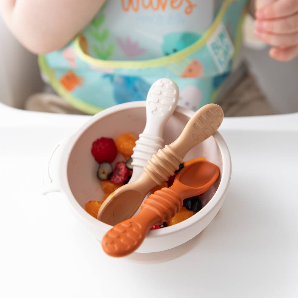 Bumkins Silicone Dipping Spoons, 3+ Months, 3 Pack