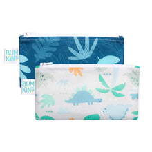 Bumkins Snack Bags 2 Pack Blue Tropic Dinosaurs