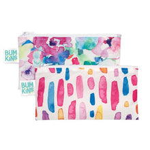 Bumkins Snack Bags 2 Pack Watercolours Brush Strokes