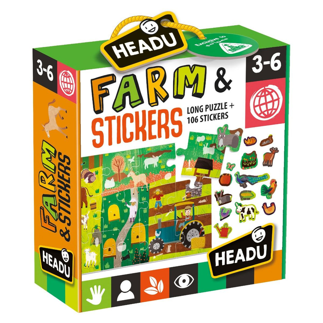 Headu Farm Puzzle + Stickers