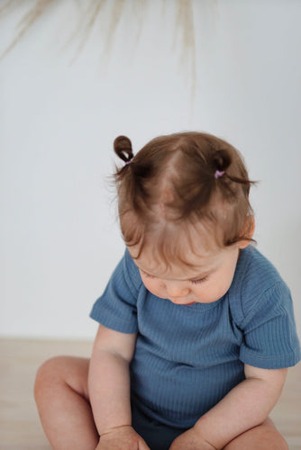 Hello Poppet - Ribbed Short Sleeve Bodysuit