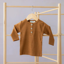 Hello Poppet Henley Ribbed Top