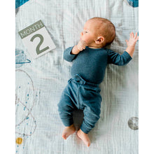 Little Unicorn Muslin Photo Blanket & Milestone Set