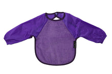 Mum 2 Mum sleeved bib, great for saving mess when starting solids or playing messy games