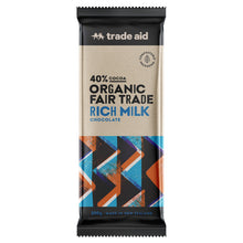 Trade Aid Organic 40% Rich Milk Chocolate - 200g