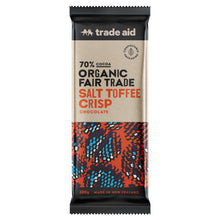 Trade Aid Organic 70% Salt Toffee Crisp  Chocolate - 100g