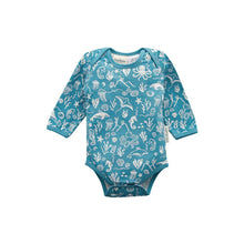 blue with white sea creatures all over