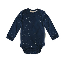 dark navy with small white stars all over it