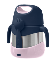 b.box Stainless Steel Insulated Food Jar Indigo Rose