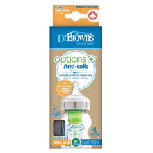 Dr. Brown’s Natural Flow® Options+™ Anti-colic Wide-Neck GLASS Baby Bottle