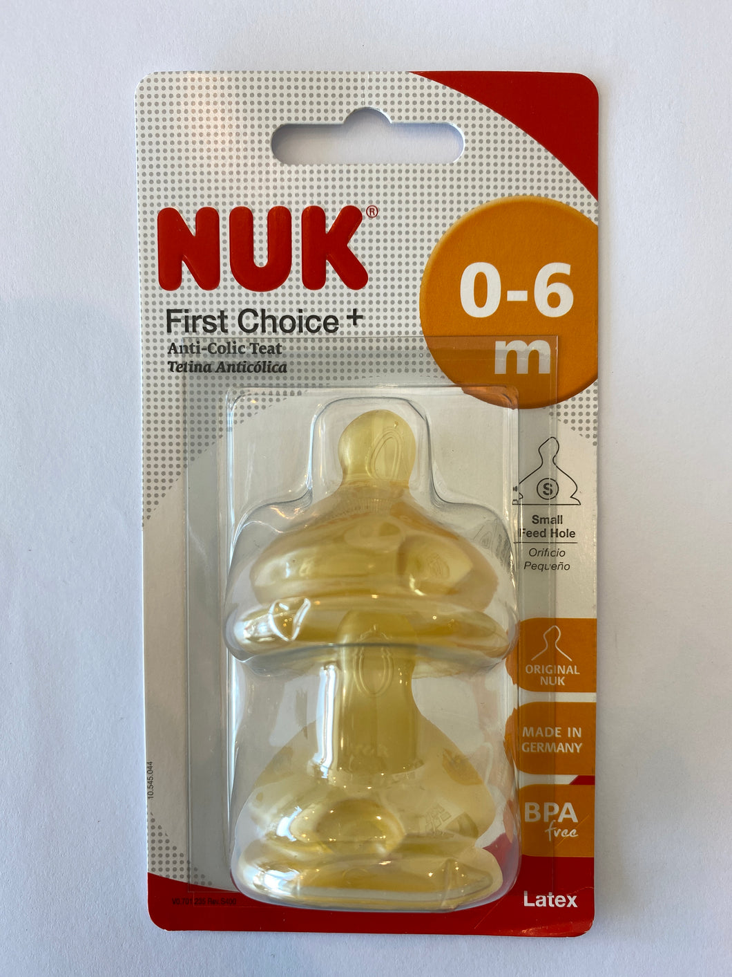 NUK Tétine First Choice latex T. 1 M 0-6 mois lot de 4