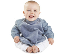 Mum 2 Mum sleeved bib, great for saving mess when starting solids or playing messy games