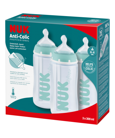 NUK Anti-Colic Professional Baby Bottle with Temperature Control