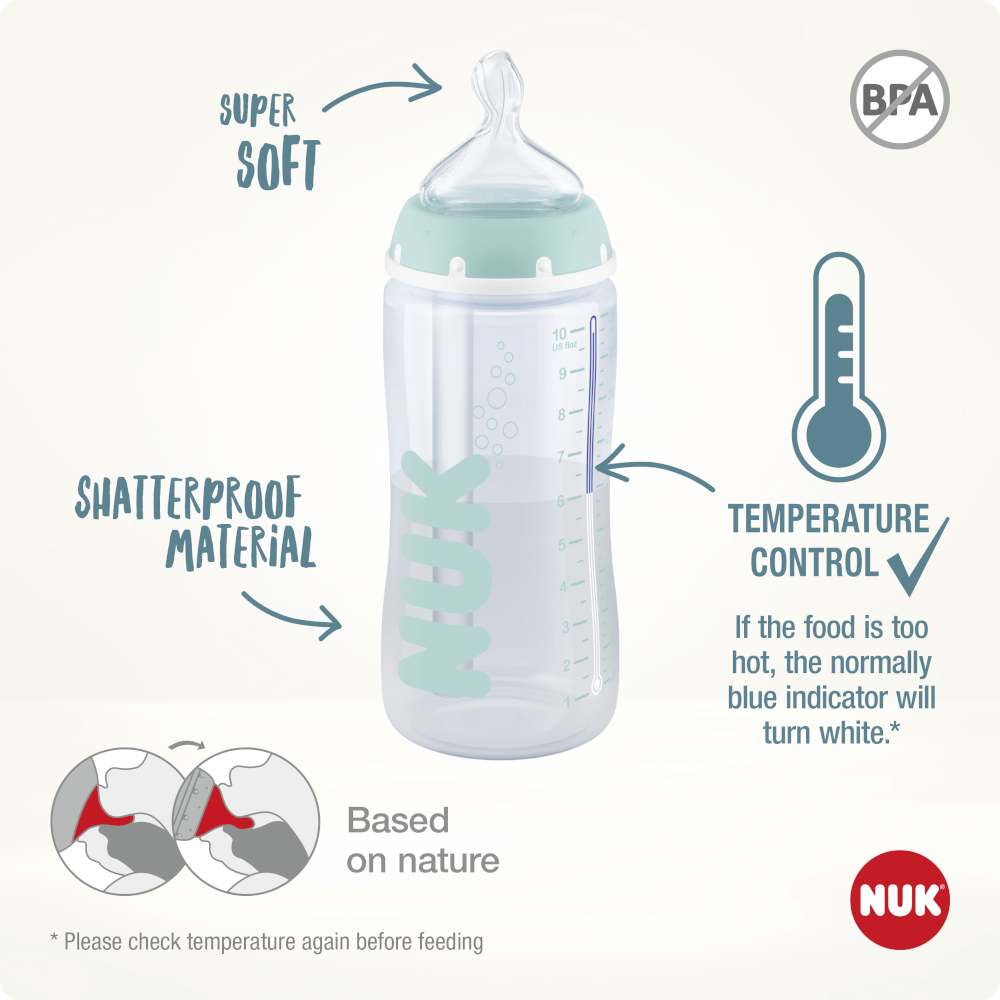 NUK Anti-Colic Professional Baby Bottle with Temperature Control