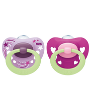 NUK Signature Night Silicone Pacifier - 2 Pack